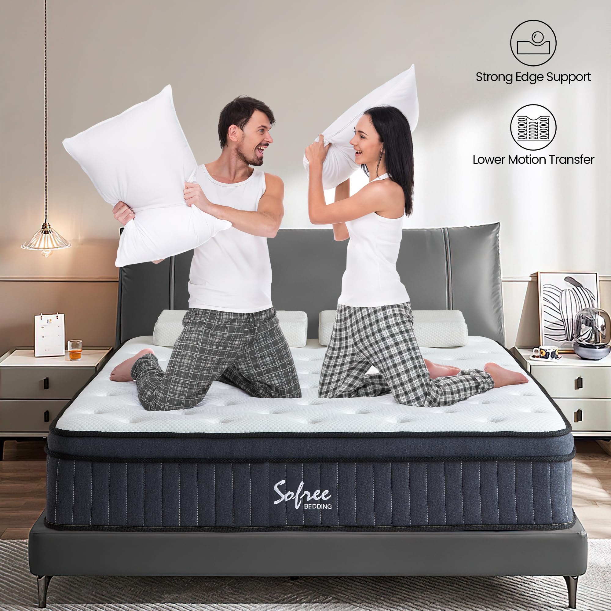 Sofree Bedding 12-Inch Memory Foam Hybrid Mattress - John Pierce Auto Care