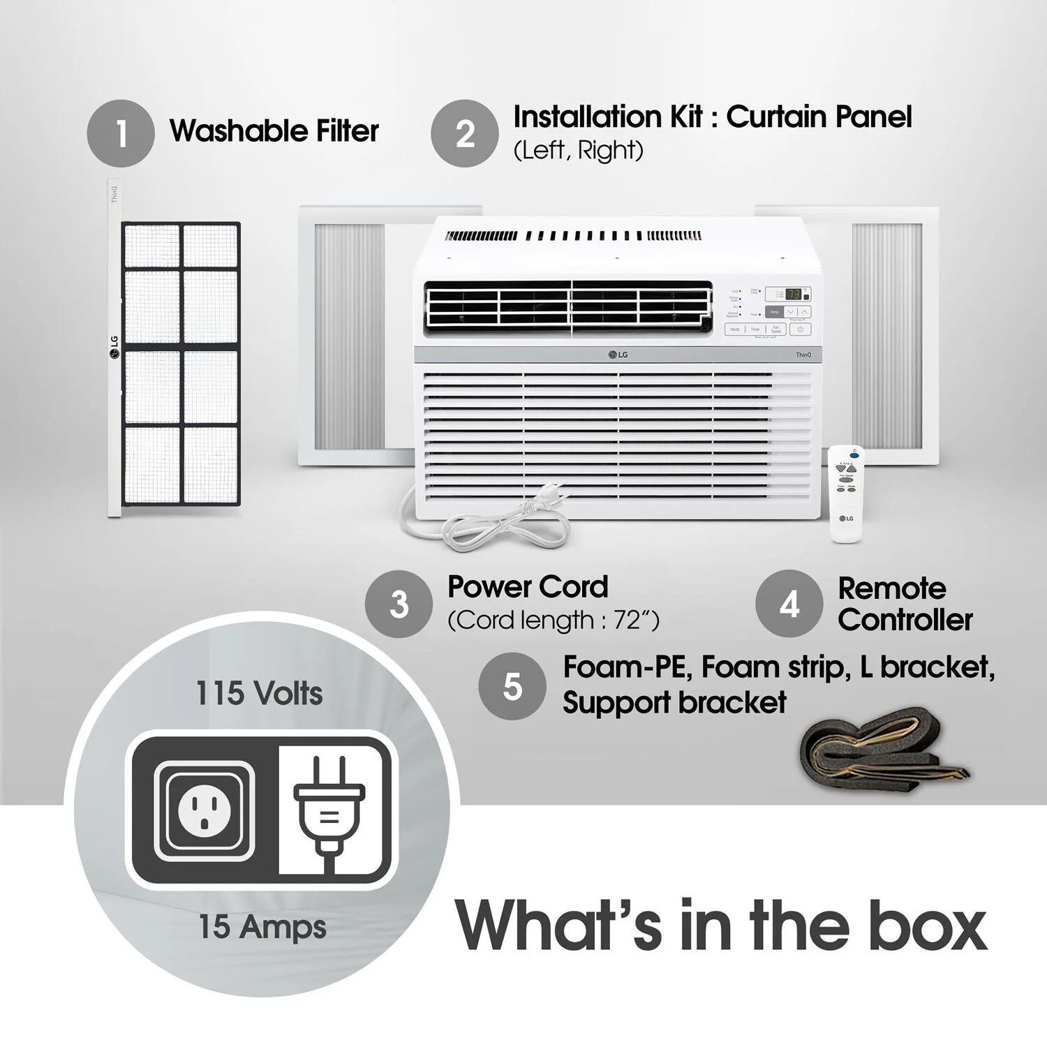 LG New 14,000 BTU 800 Sq ft Window Air Conditioner, LW1424RD - John Pierce Auto Care
