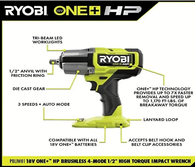 RYOBI Brushless Cordless 4 Mode PBLIW01B - John Pierce Auto Care