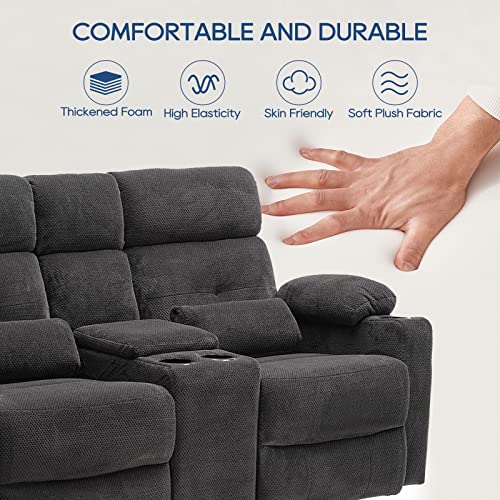 RIHEREFY 68-Inch RV Power Reclining Loveseat (Wall Hugger) - John Pierce Auto Care