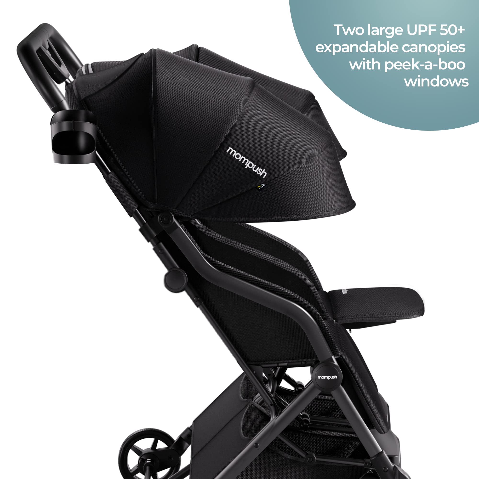 Mompush Ultra Lightweight Self-Standing Folding Travel Stroller - John Pierce Auto Care