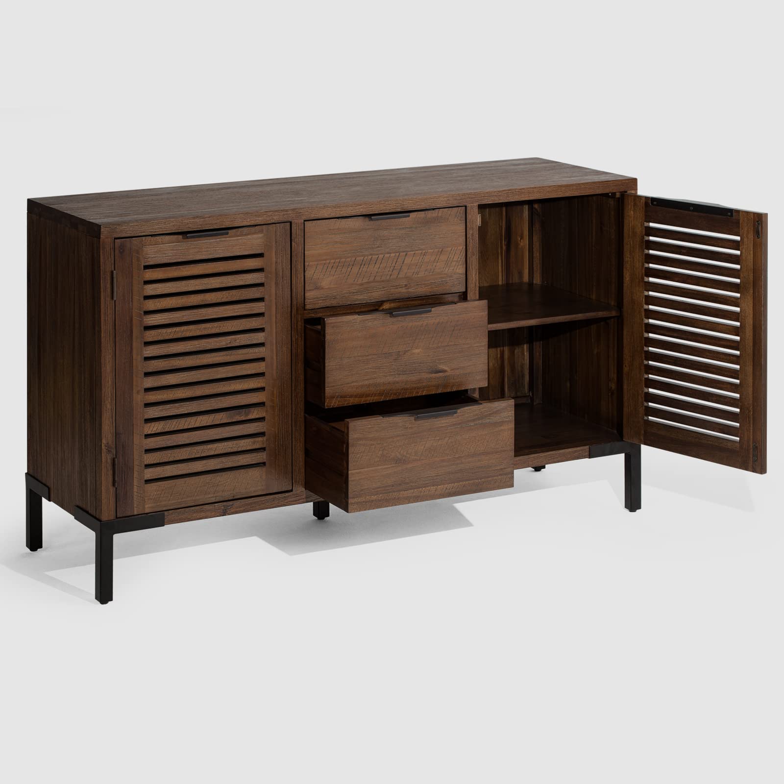 Bme Arcadia Premium Solid Wood Buffet Sideboard Cabinet - John Pierce Auto Care