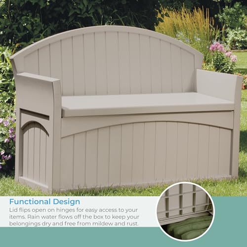 Suncast Gallon Patio Bench Storage - John Pierce Auto Care