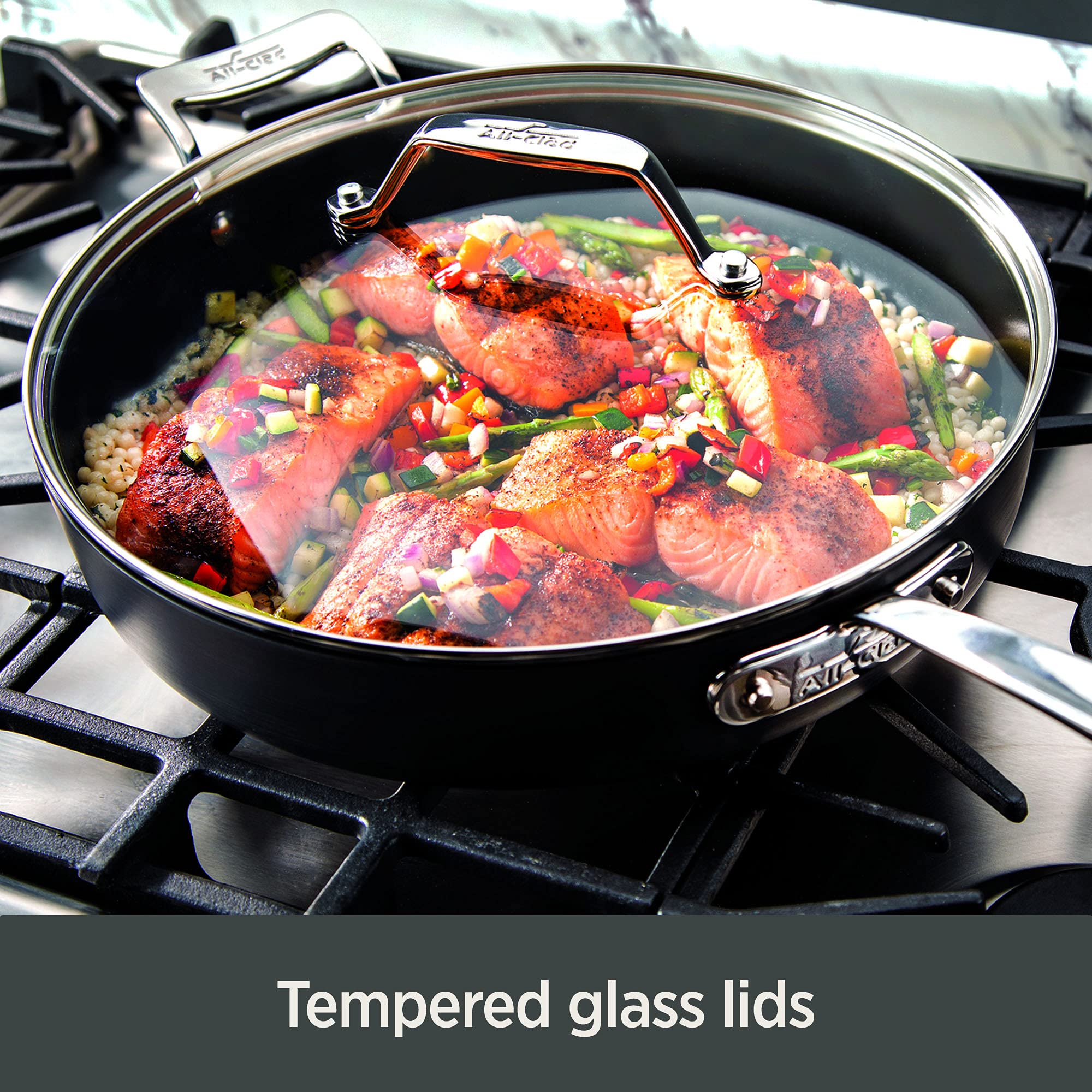 All-Clad Essentials Hard-Anodized 4-Piece Nonstick Sauce Pan Set - John Pierce Auto Care