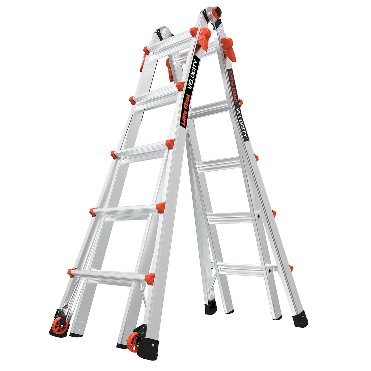 Little Giant Model 22 Aluminum Multi-Use Ladder, Type 1A - 300 lbs. Rated - John Pierce Auto Care