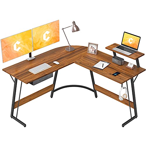 CubiCubi L-Shaped Space-Saving Computer Corner Desk - John Pierce Auto Care