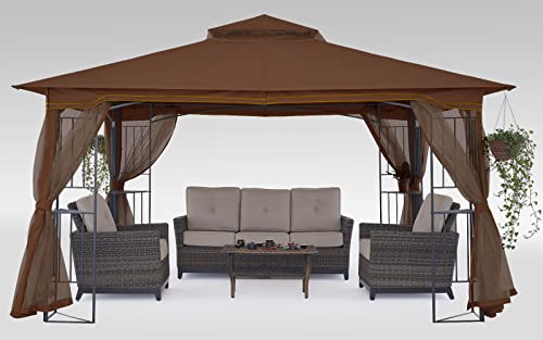 MASTERCANOPY Double-Tiered Mosquito Netting Replacement for Gazebo - John Pierce Auto Care