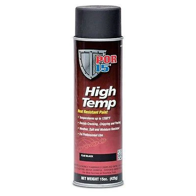 High Temp Paint Aerosol, Flat Black POR-44118 BRAND NEW! - John Pierce Auto Care