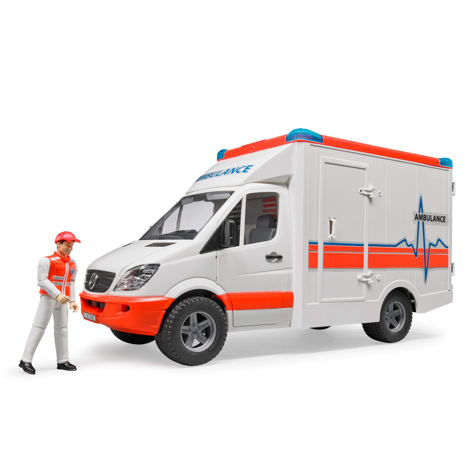 Bruder Mercedes Benz Sprinter Ambulance with Driver Figure - John Pierce Auto Care