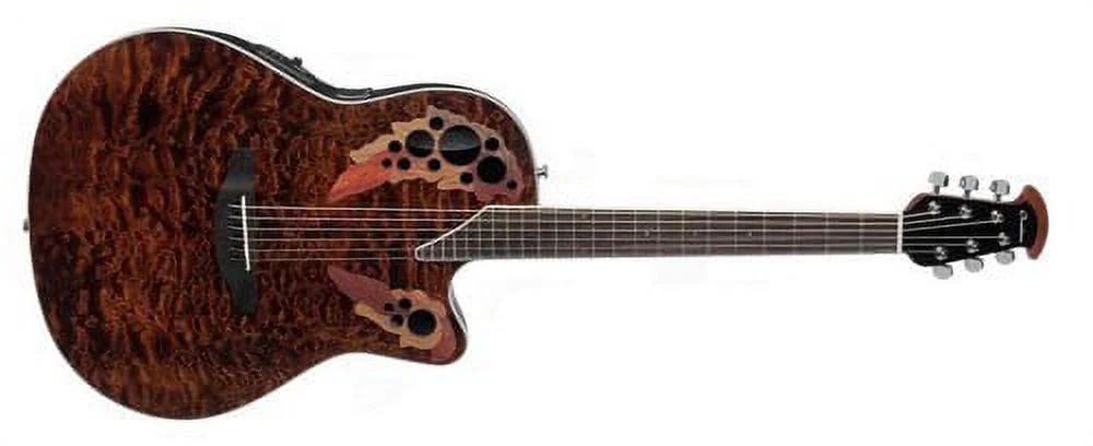 Ovation Celebrity Elite Plus Mid-Depth Cutaway Acoustic Electric Guitar (Tiger Eye) - John Pierce Auto Care