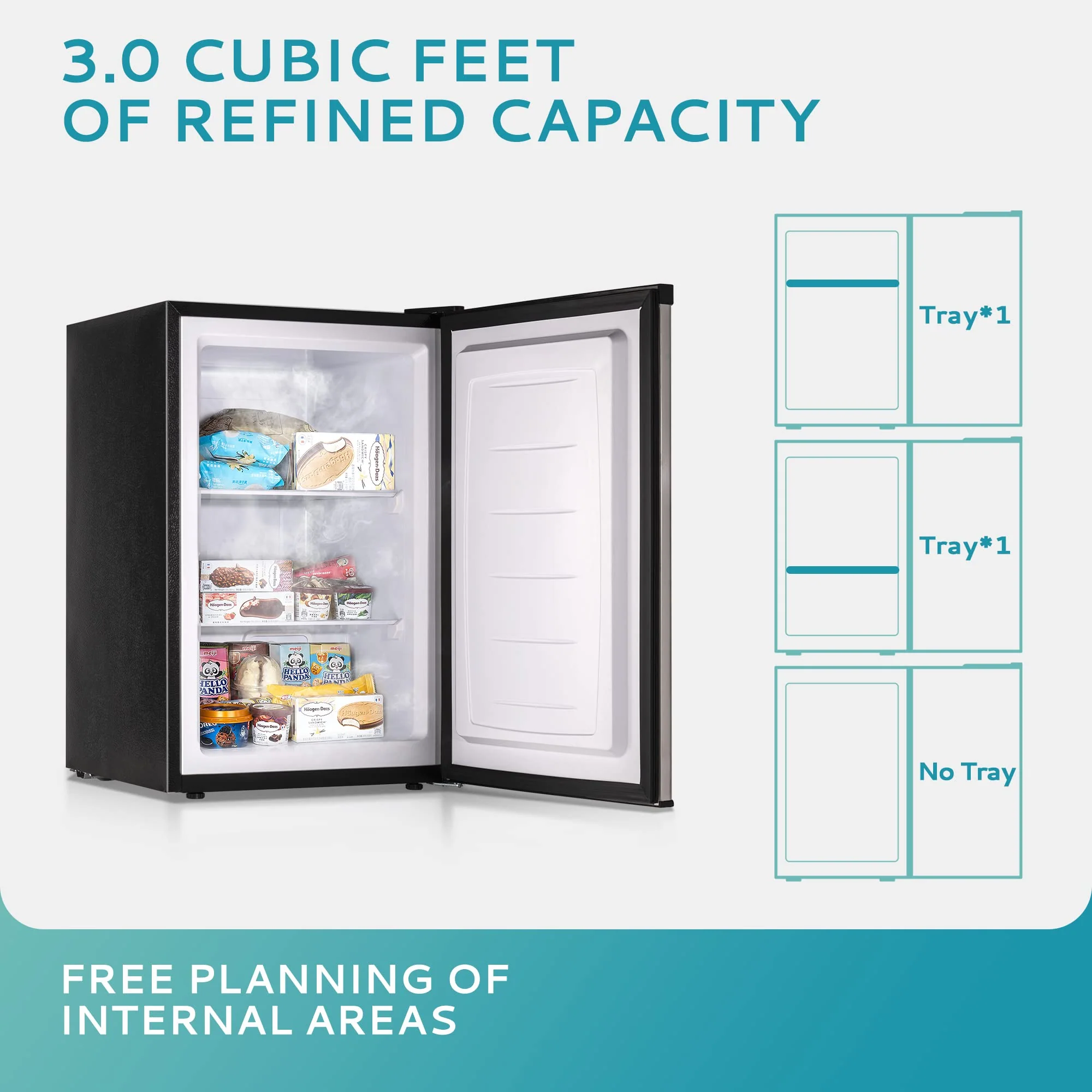 EUHOMY 3.0 Cu. Ft. Compact Upright Freezer - John Pierce Auto Care