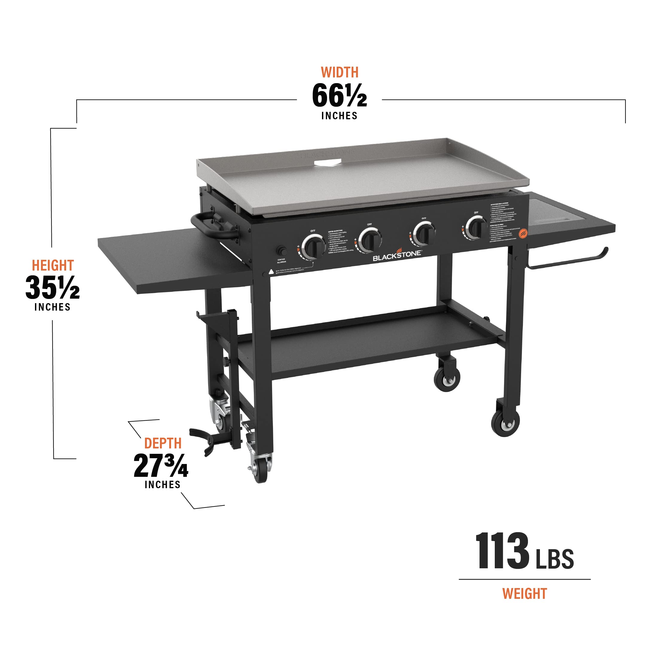 Blackstone 36-Inch 4-Burner Propane Gas Cooking Station (1825) - John Pierce Auto Care