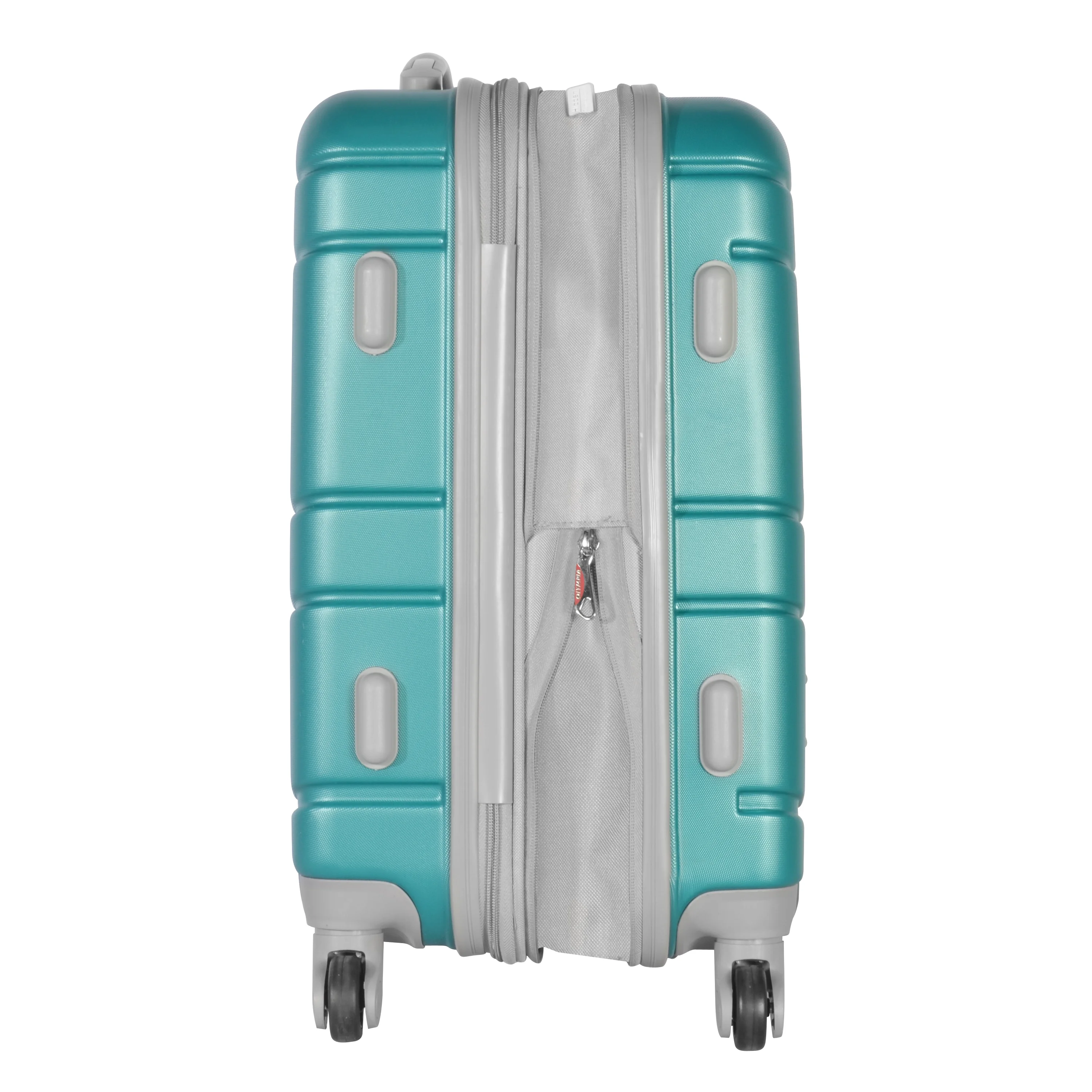 Olympia U.S.A. Denmark 3-Piece Expandable Hardcase Luggage Set with Spinner Wheels, Teal - John Pierce Auto Care