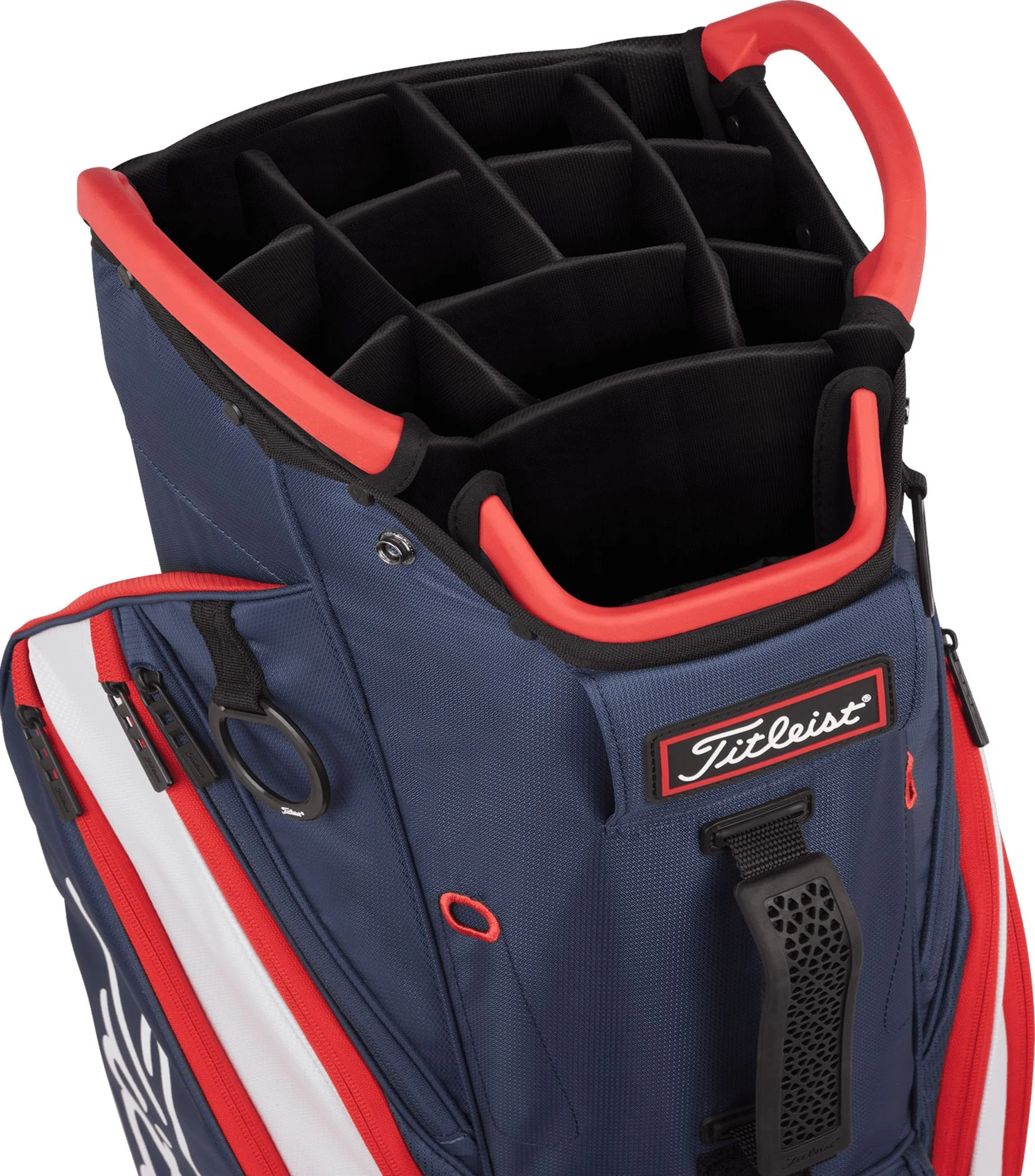 Titleist 2022 Cart 14 Cart Bag (Navy/White/Red) - John Pierce Auto Care