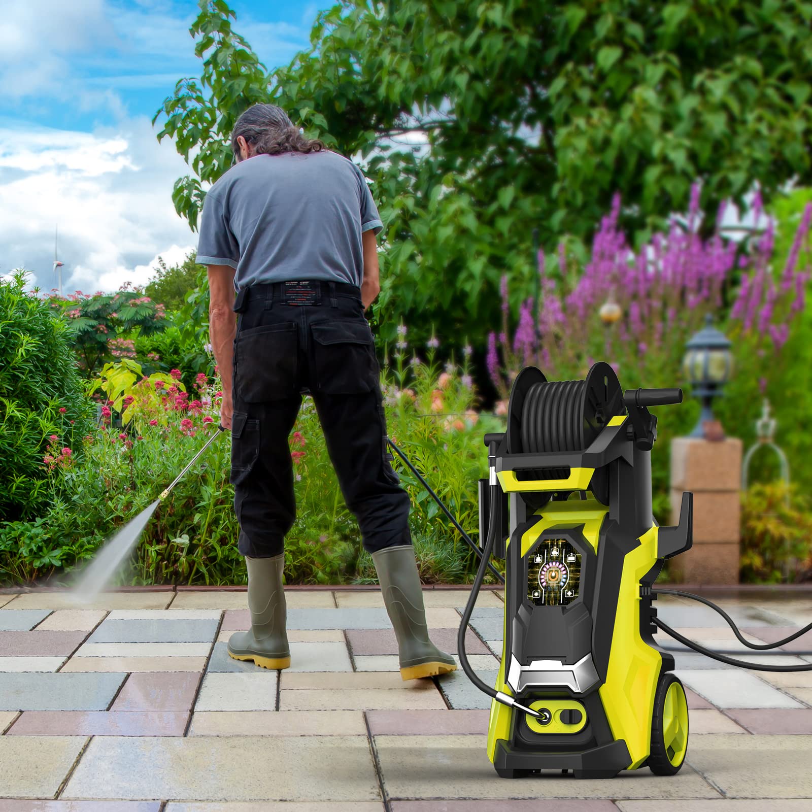 Electric Pressure Washer 4200 PSI 2.8 GPM with Touch Screen - John Pierce Auto Care