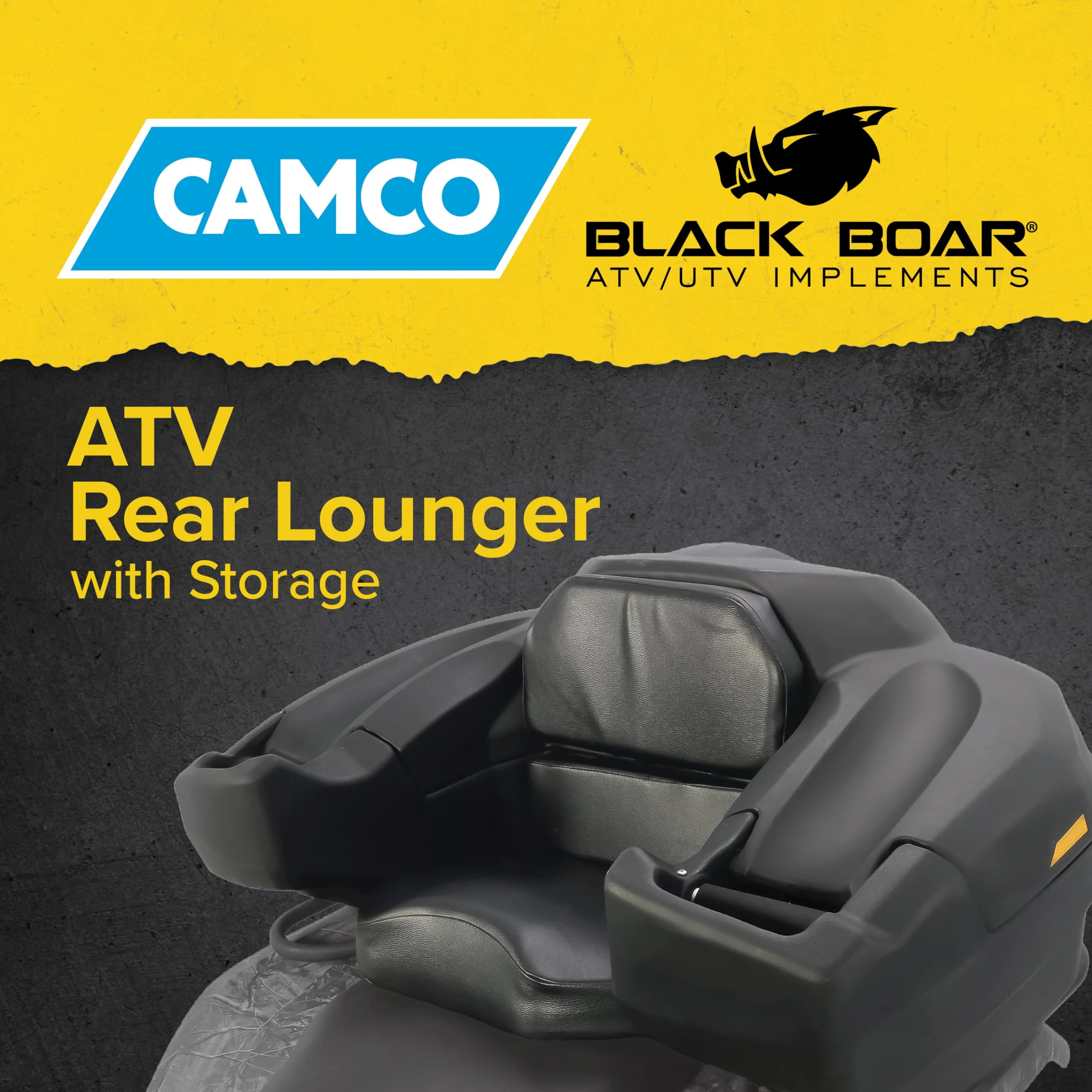 Black Boar UTV ATV Rear Storage Box and Lounger - John Pierce Auto Care