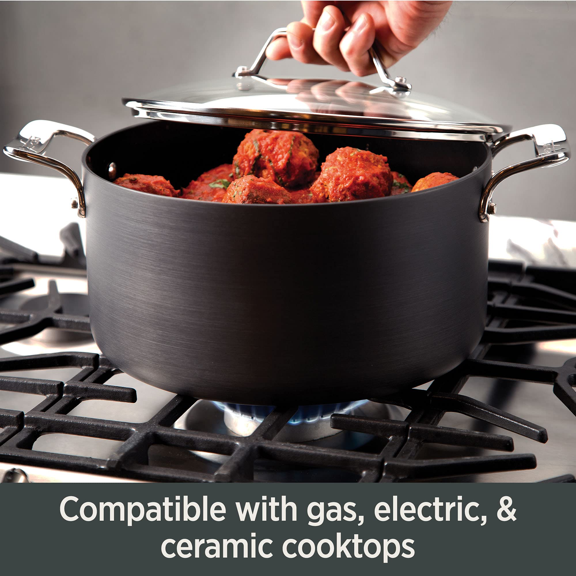All-Clad Essentials Hard-Anodized 4-Piece Nonstick Sauce Pan Set - John Pierce Auto Care