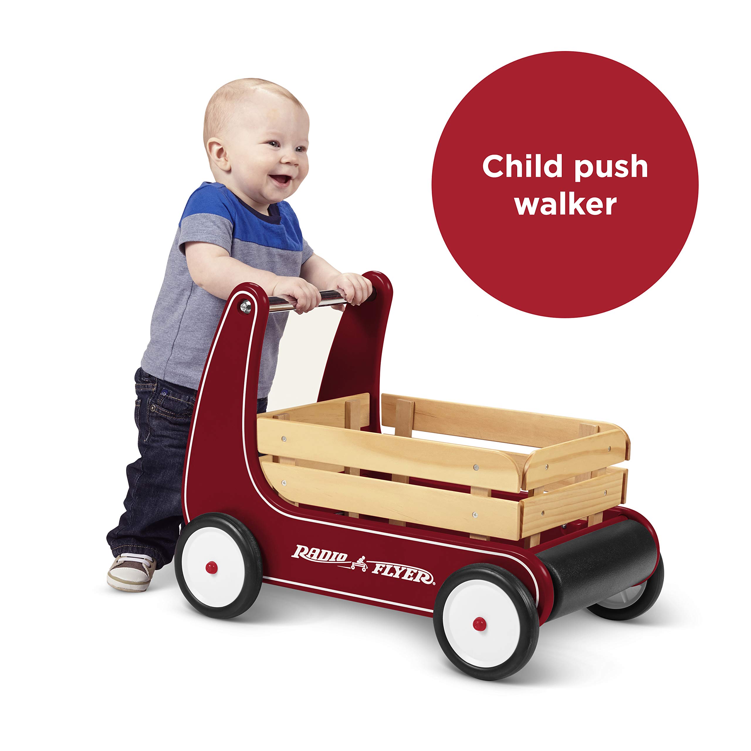 Radio Flyer Classic Wooden Walker Wagon for Toddlers - John Pierce Auto Care