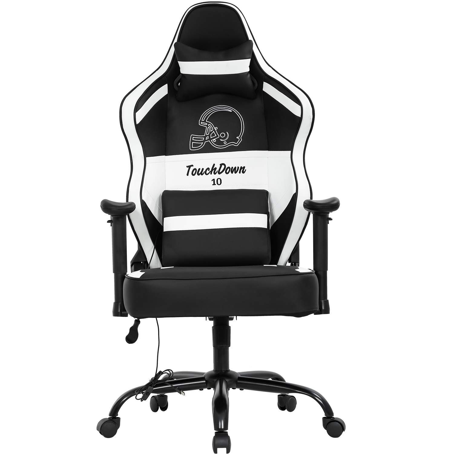 Big and Tall 500lbs Capacity Ergonomic Gaming Chair (Black) - John Pierce Auto Care