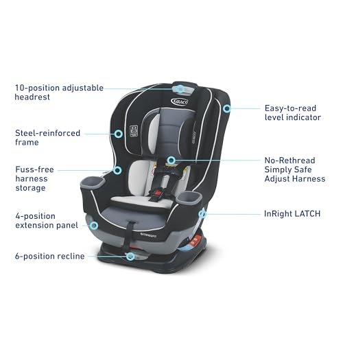 Graco Extend2Fit Convertible Seat Gotham - John Pierce Auto Care