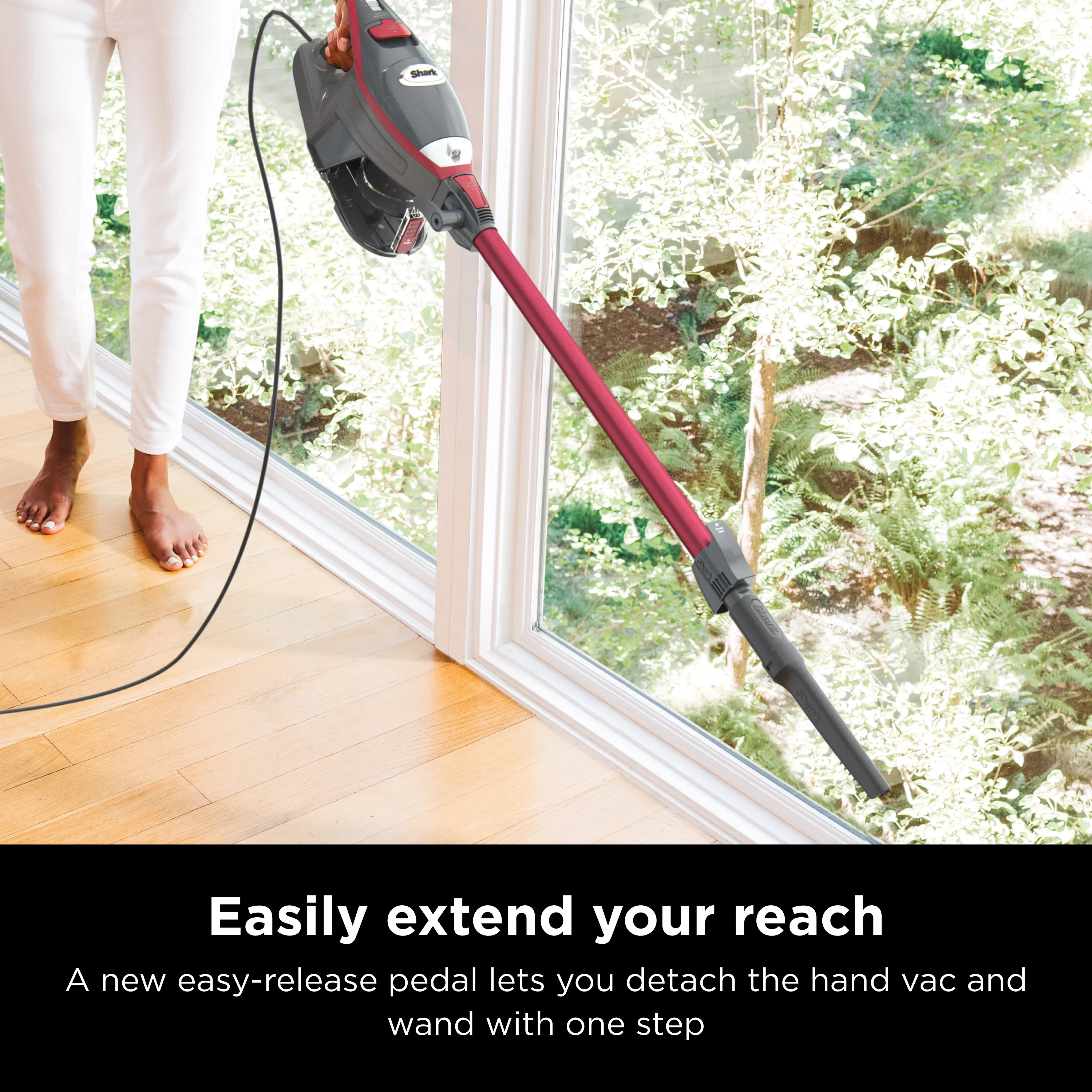 Shark Rocket Pro Corded Stick Vacuum Cleaner, Red, HV370 - John Pierce Auto Care