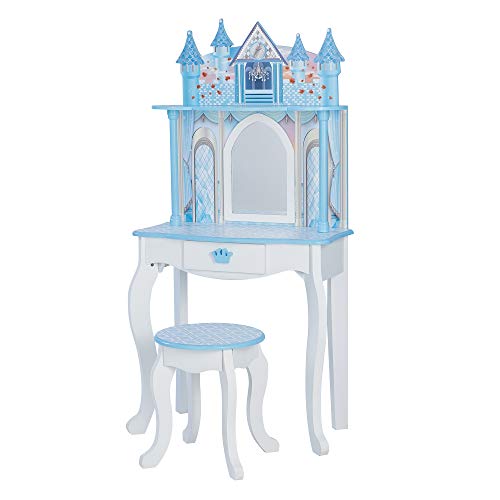 Teamson Kids Dreamland Castle Vanity Table and Stool Set - John Pierce Auto Care