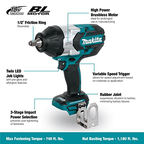 Makita DTW1002Z Brushless Impact Wrench - John Pierce Auto Care