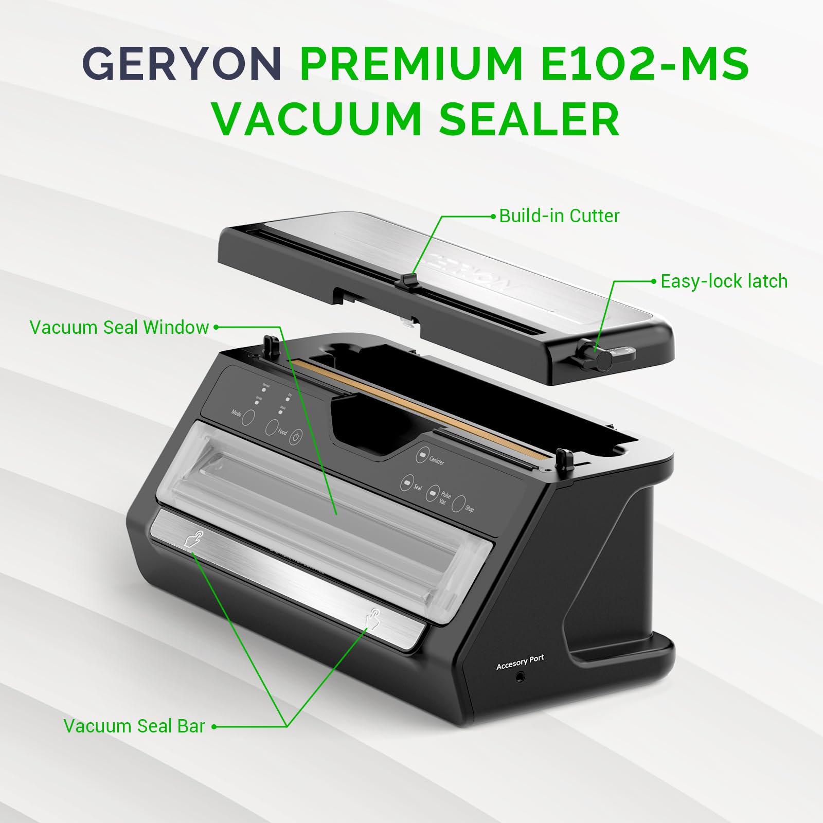 GERYON Vacuum Sealer Machine for Food Preservation - John Pierce Auto Care