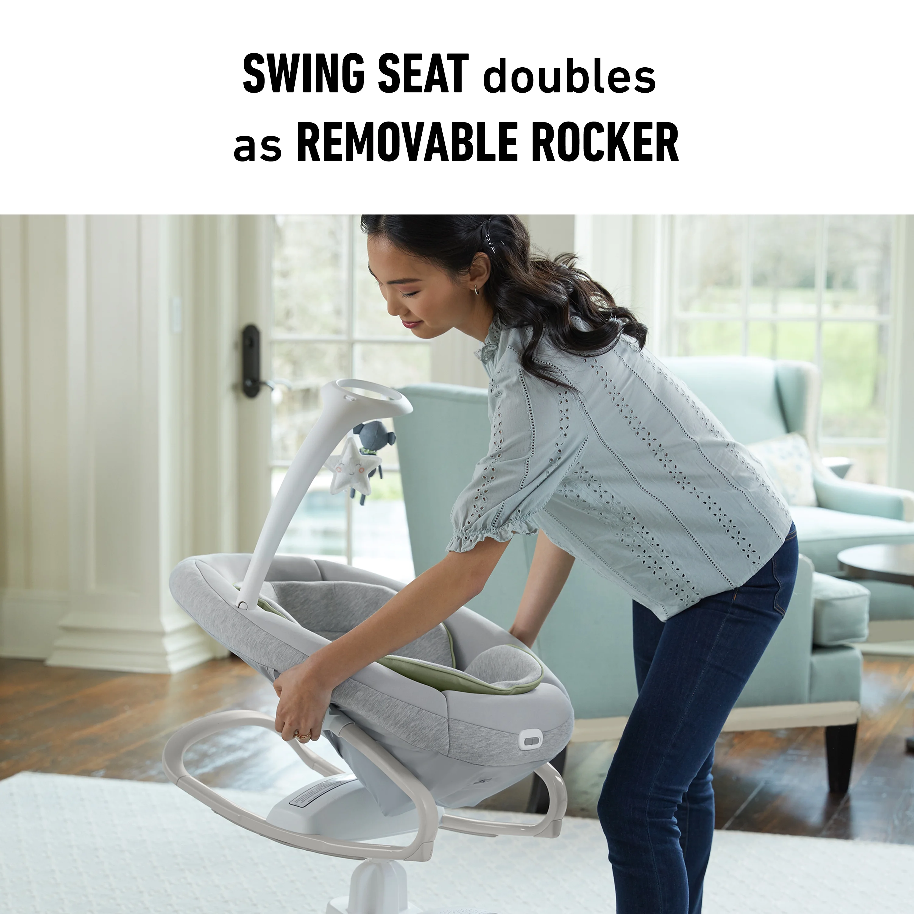 Graco Soothe My Way Swing with Removable Rocker, Madden - John Pierce Auto Care