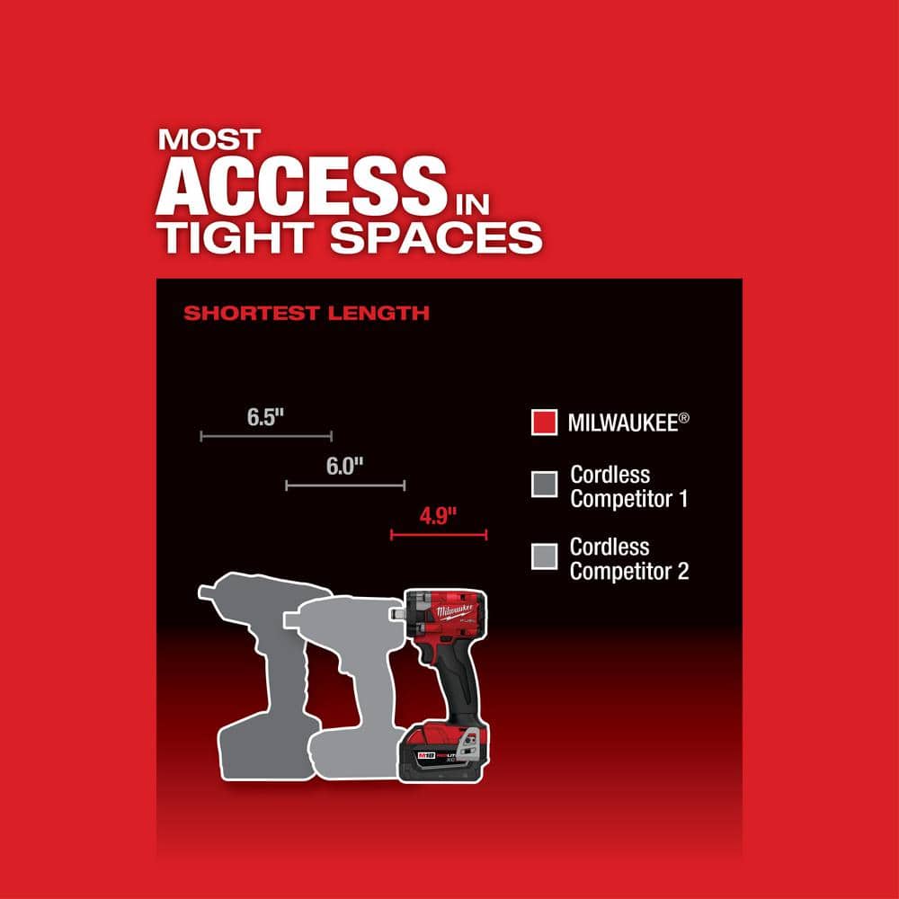 Milwaukee M18 FUEL Brushless 1/2-Inch Impact Wrench (Tool Only) - John Pierce Auto Care