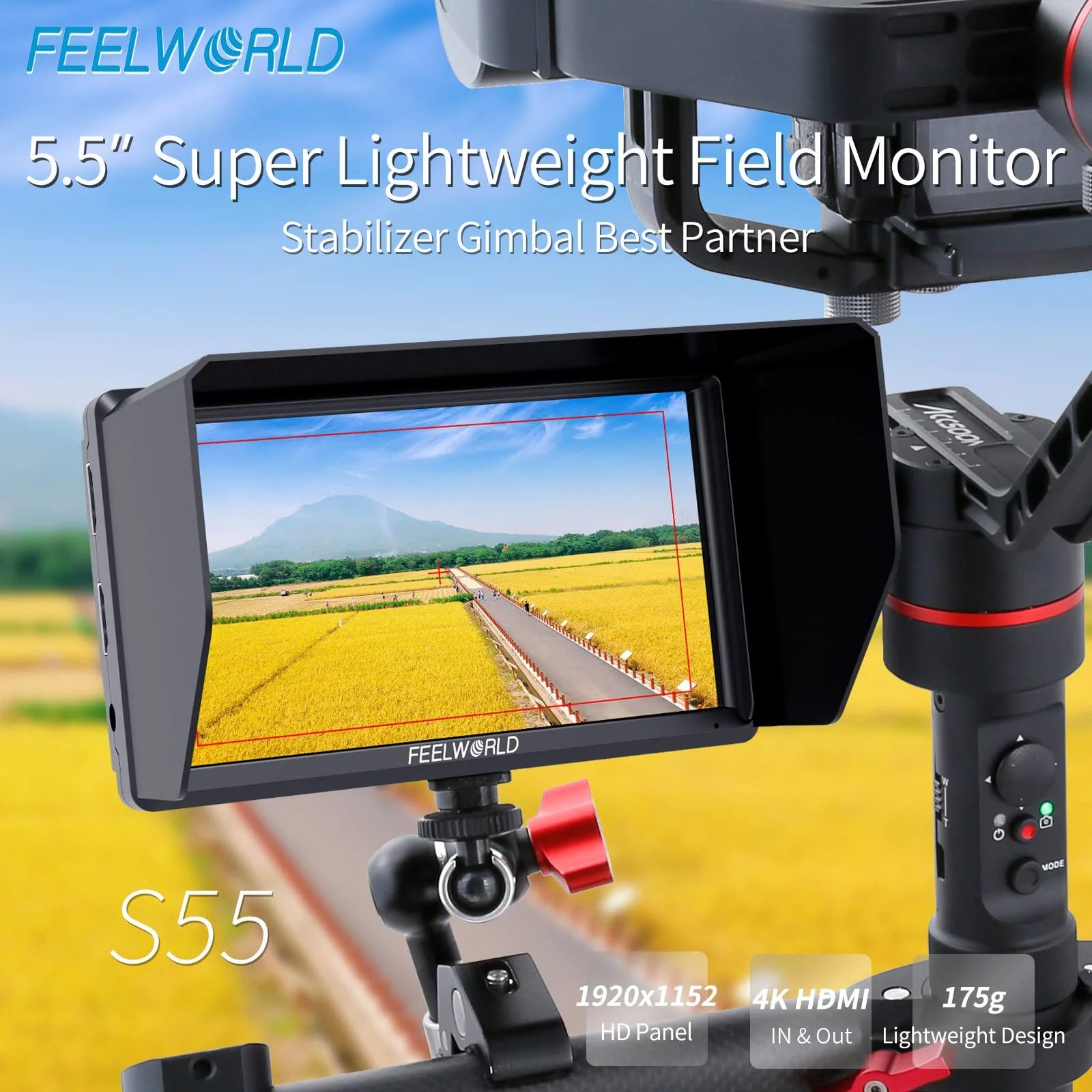 FEELWORLD S55 5.5-inch DSLR Field Monitor - John Pierce Auto Care