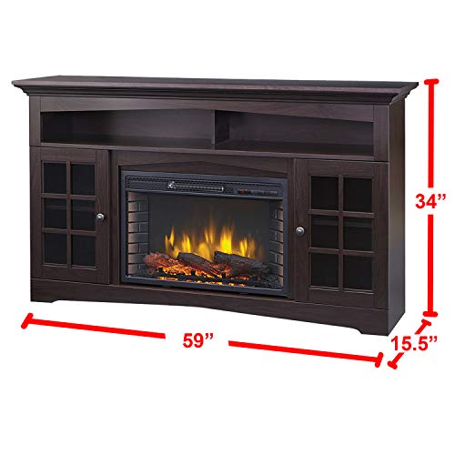 Muskoka 370 196 48 Electric Fireplace Espresso - John Pierce Auto Care