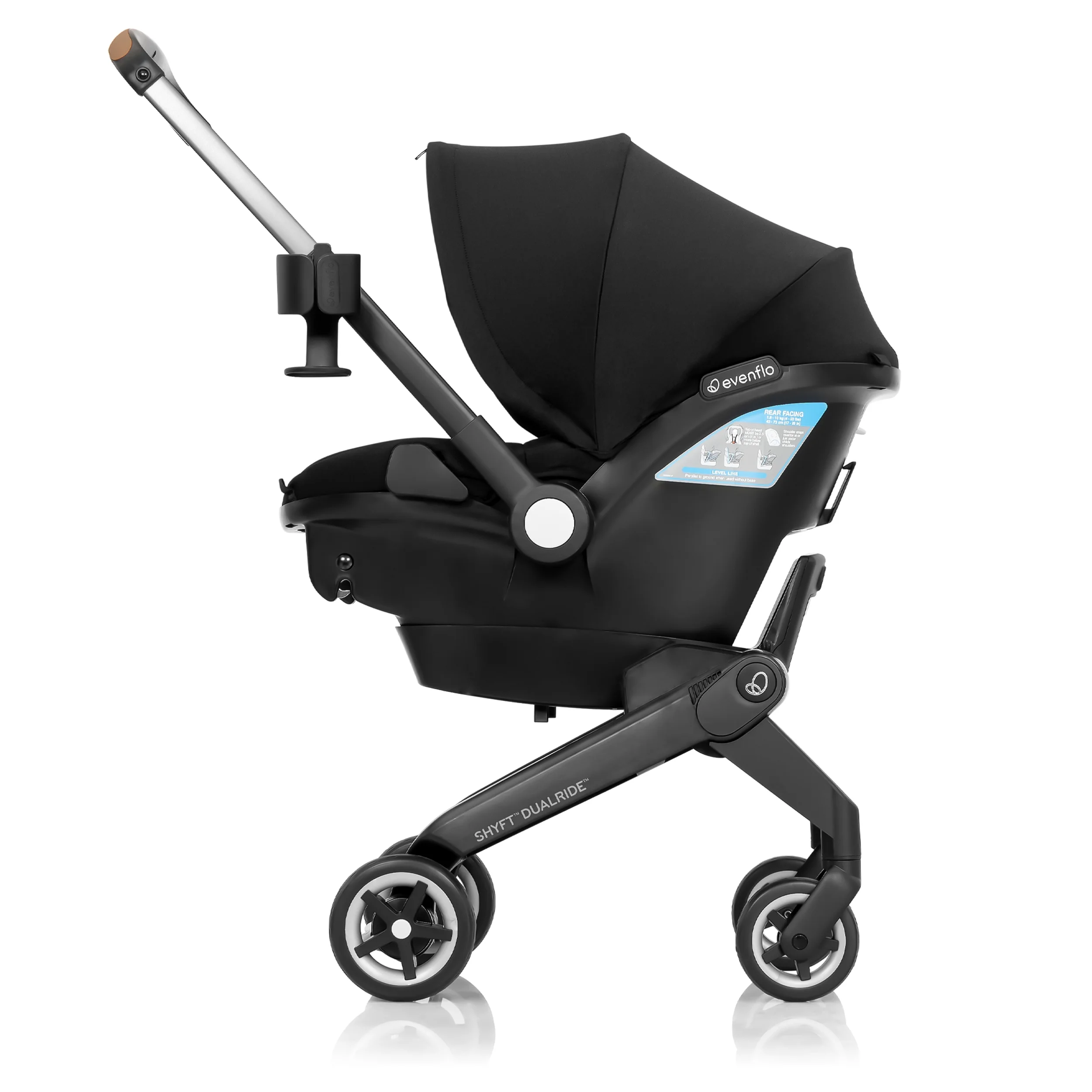 Shyft DualRide with Carryall Storage Infant Car Seat and Stroller Combo (Durham Green) - John Pierce Auto Care