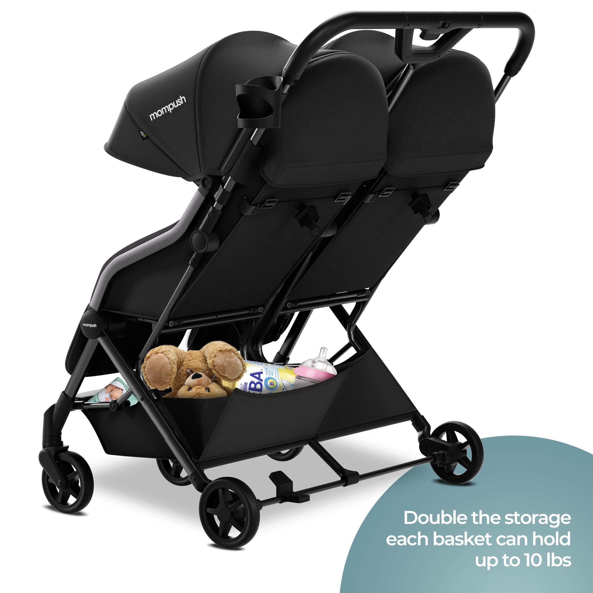 Mompush Ultra Lightweight Self-Standing Folding Travel Stroller - John Pierce Auto Care
