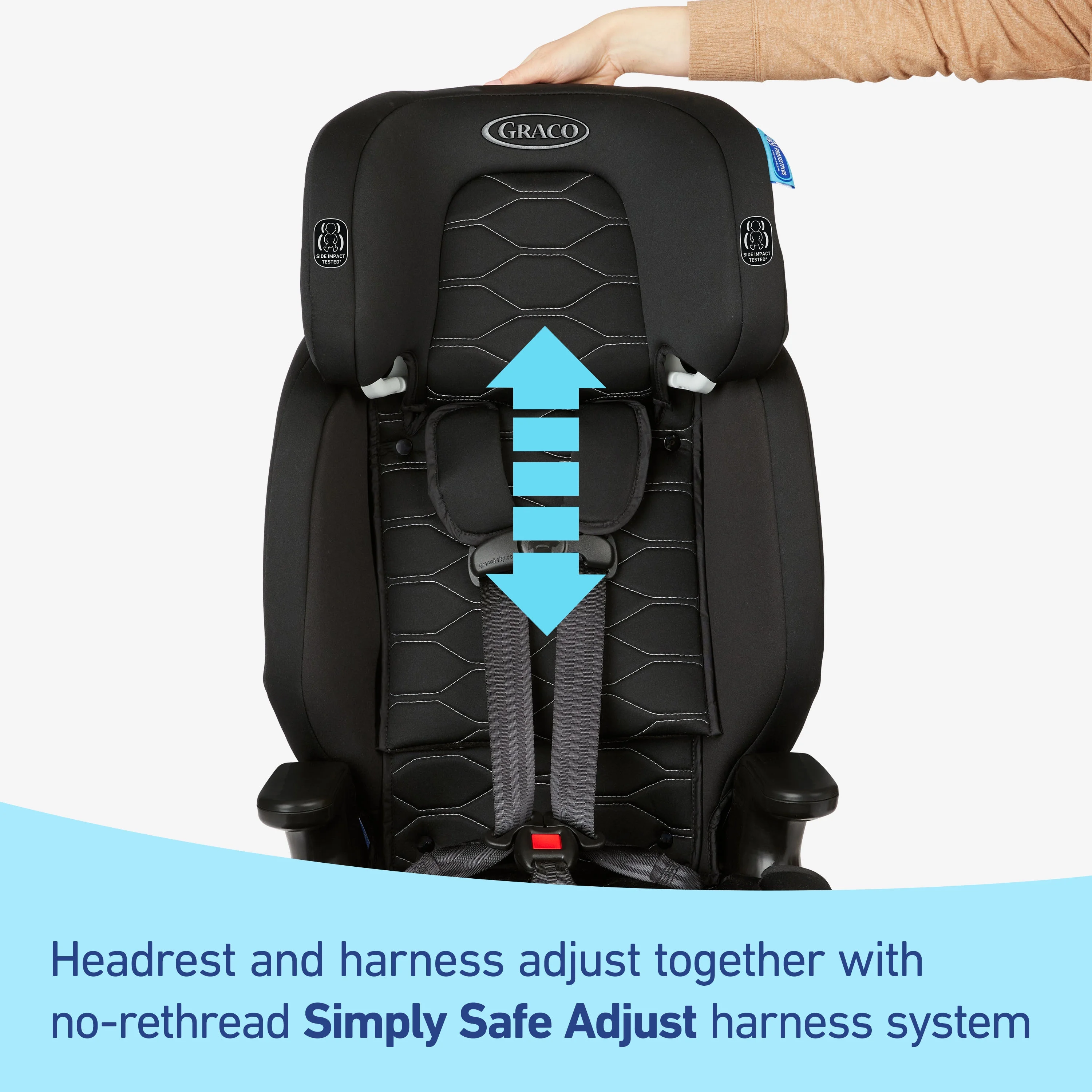 Graco® Nautilus® 2.0 LX ft. InRight ™ LATCH 3-in-1 Harness Booster Forward Facing Car Seat, Hex - John Pierce Auto Care