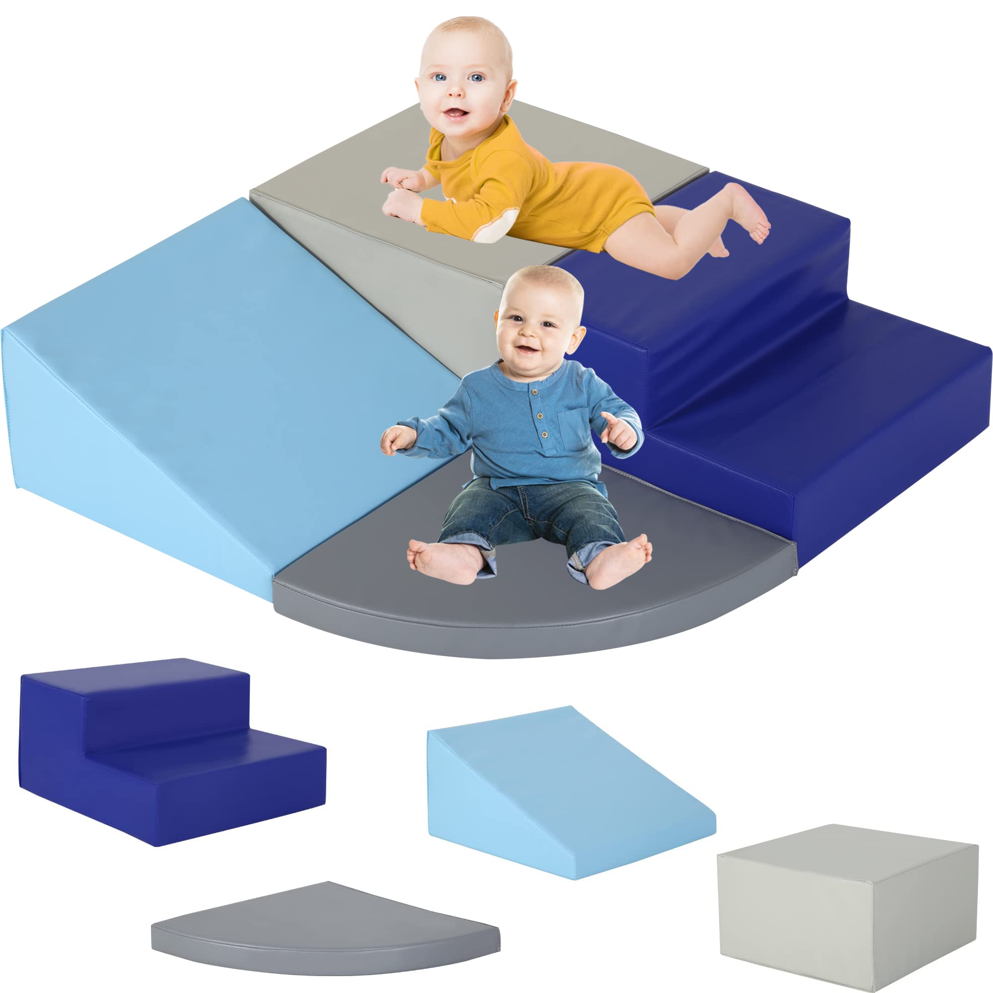 4-Piece Polyurethane Foam Climbing Playset for Toddlers - John Pierce Auto Care
