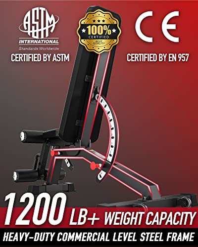 Keppi 1200LB Heavy-Duty Adjustable Workout Weight Bench - John Pierce Auto Care