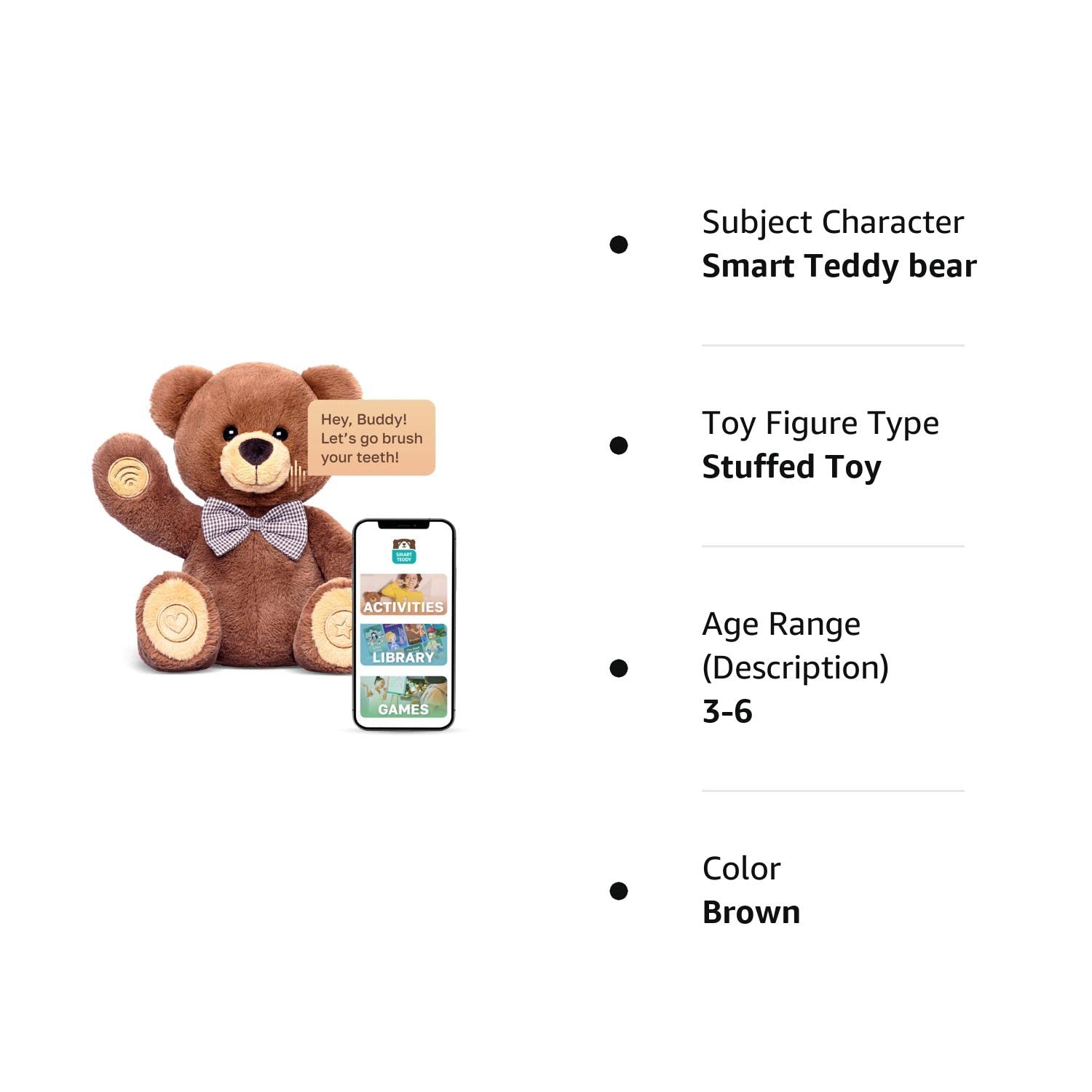 Smart Teddy Huggable Educational Preschoolers Companion Toy - John Pierce Auto Care