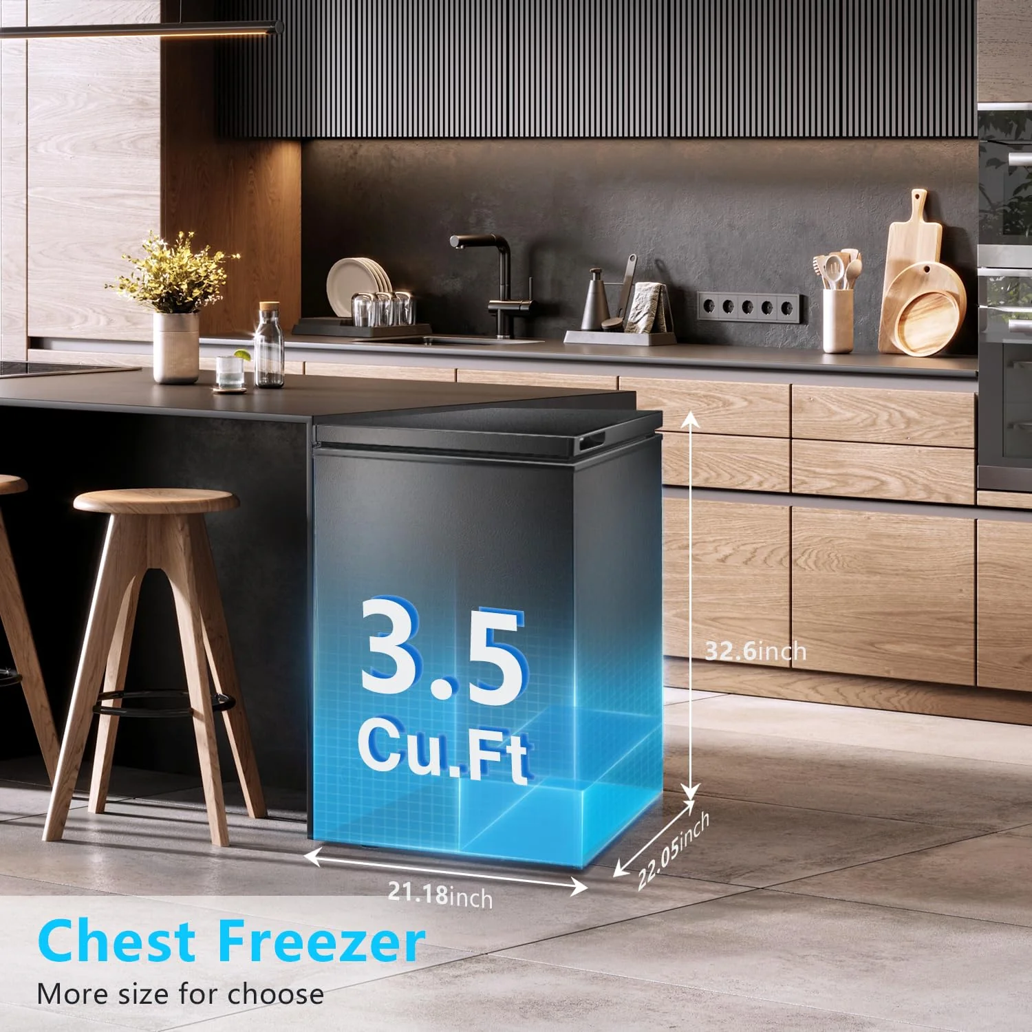 R.W.FLAME 3.5 Cu. Ft. Chest Freezer - John Pierce Auto Care