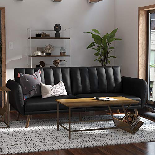 Novogratz Brittany Futon Convertible Leather - John Pierce Auto Care