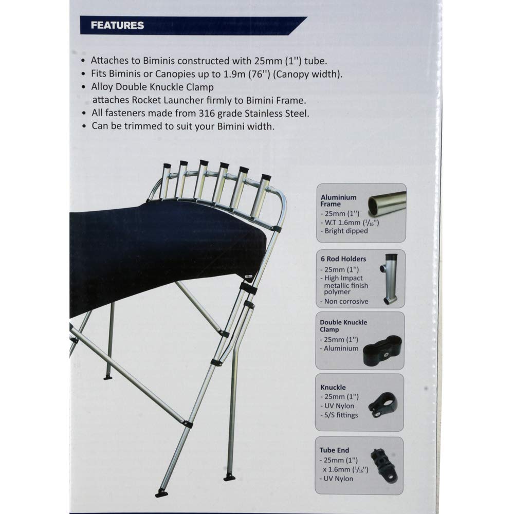 Oceansouth Clamp-On Fishing Rod Rocket Launcher - John Pierce Auto Care