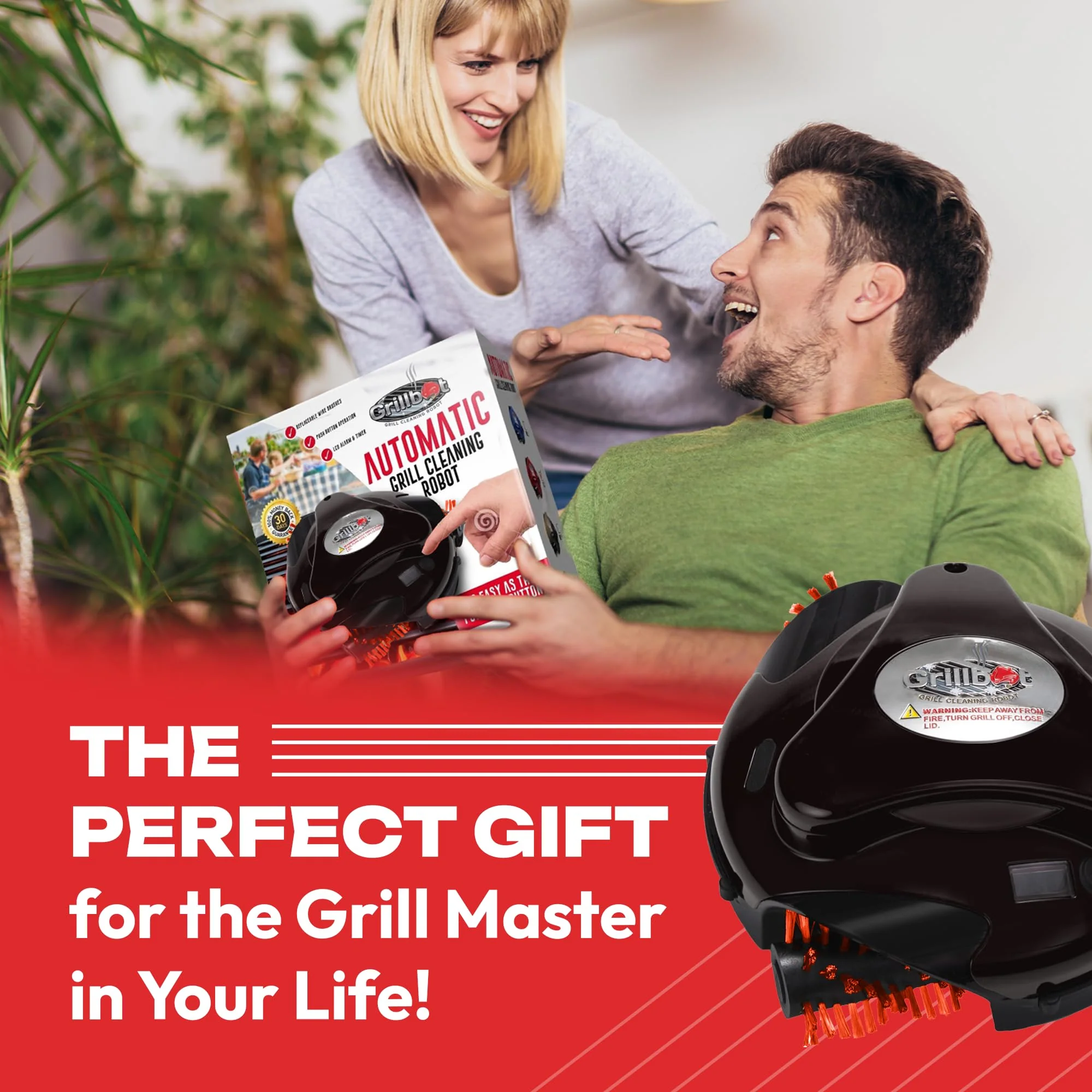 Grillbot Automatic Grill Cleaning Robot with Storage Case - John Pierce Auto Care