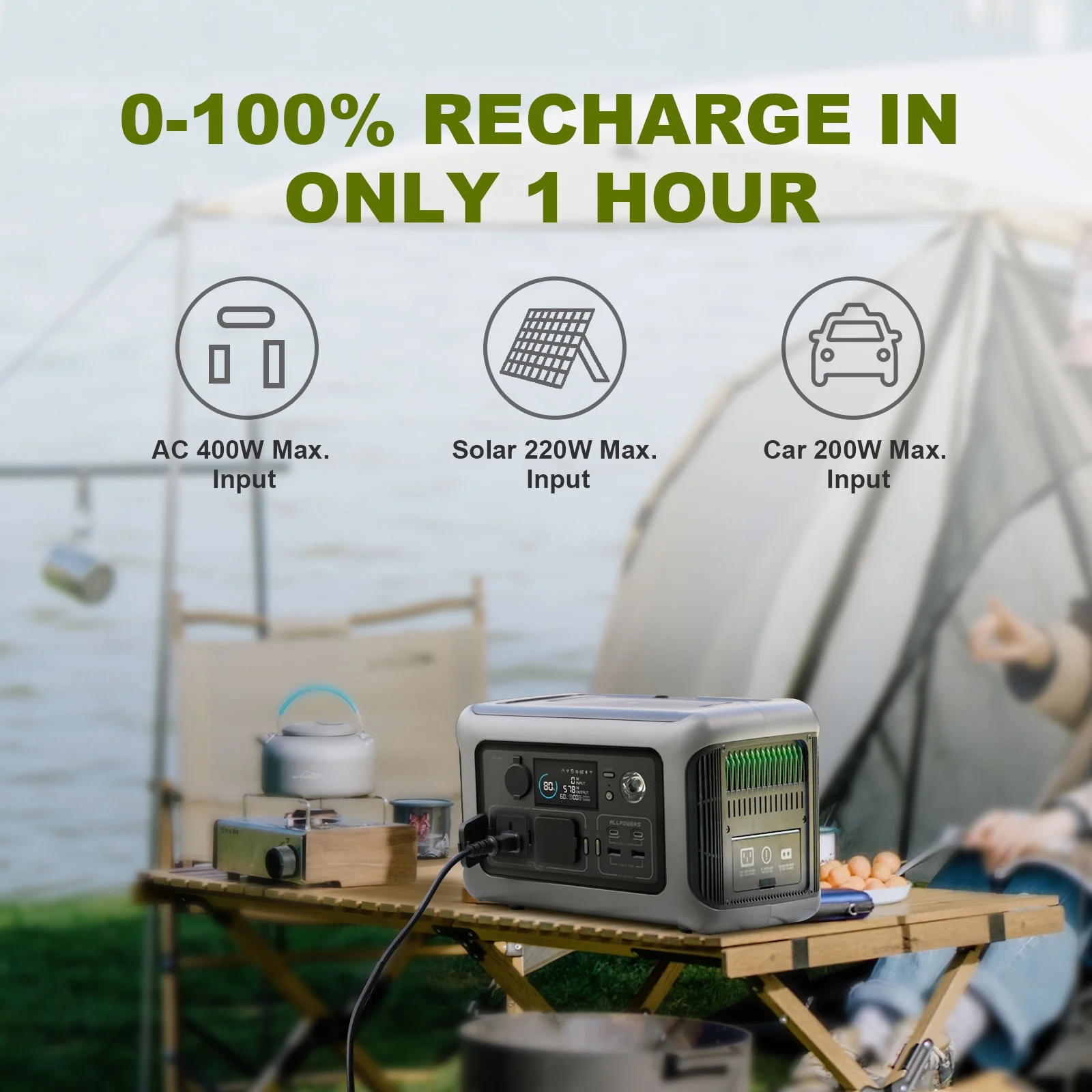 ALLPOWERS R600 600W Portable Power Station, 299Wh LiFePO4 - John Pierce Auto Care
