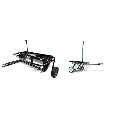 Brinly 40-Inch Combination Tow-Behind Aerator Spreader - John Pierce Auto Care
