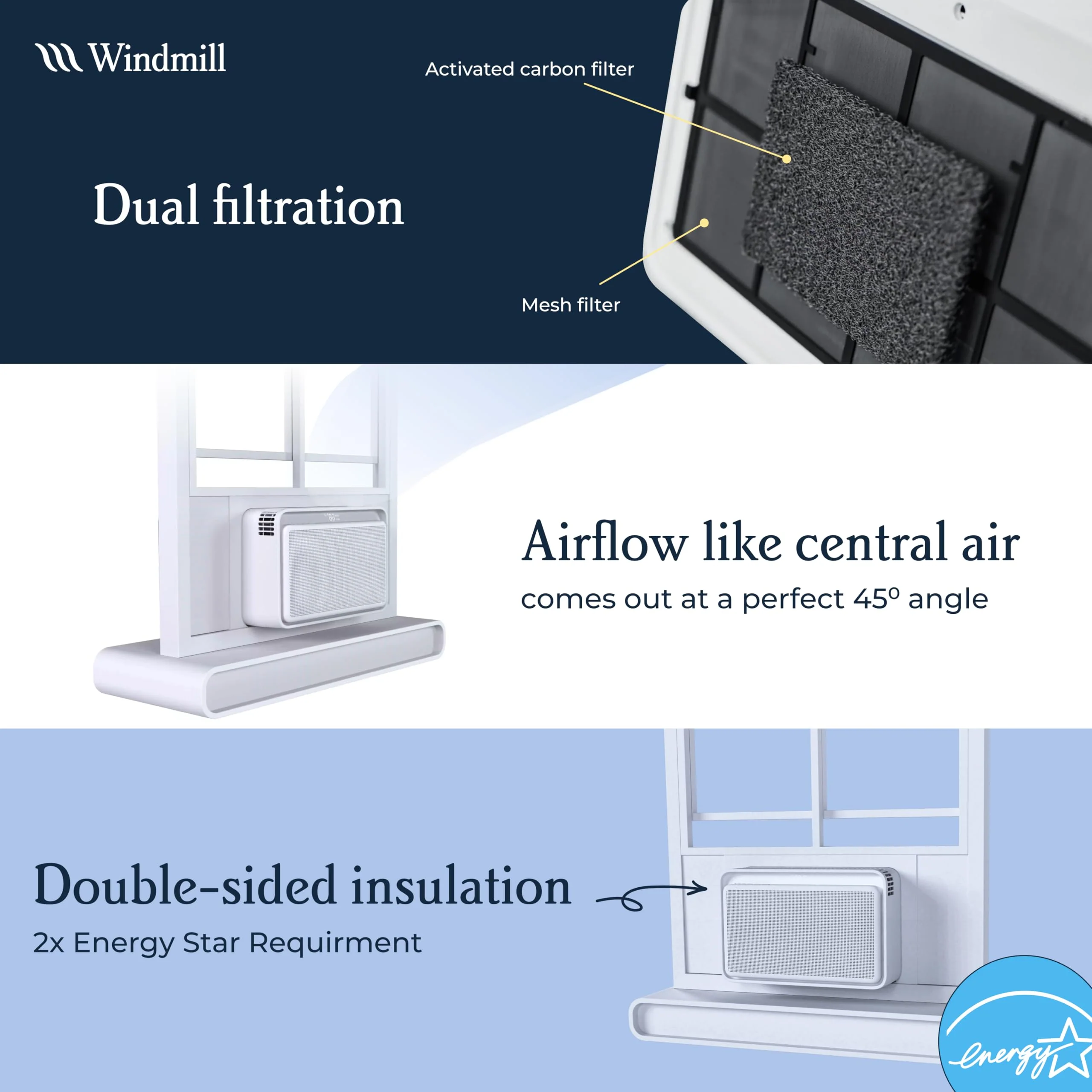 Windmill 8000 BTU Modern Eco-Friendly Air Conditioner - John Pierce Auto Care