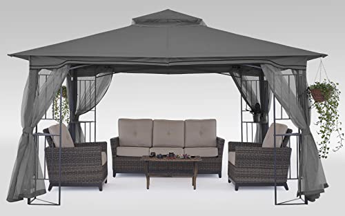 MASTERCANOPY Double-Tiered Mosquito Netting Replacement for Gazebo - John Pierce Auto Care
