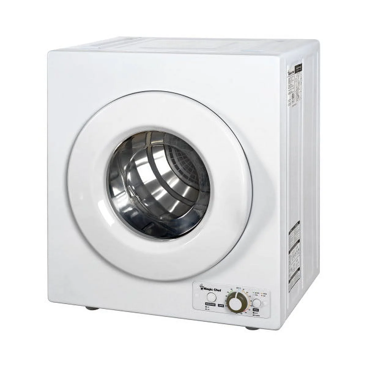 Magic Chef Brand 2.6 Cu. ft. Electric Dryer in White, 17.5 in D, 27.5 in H, 23.6 in L, 48.4 lbs. - John Pierce Auto Care