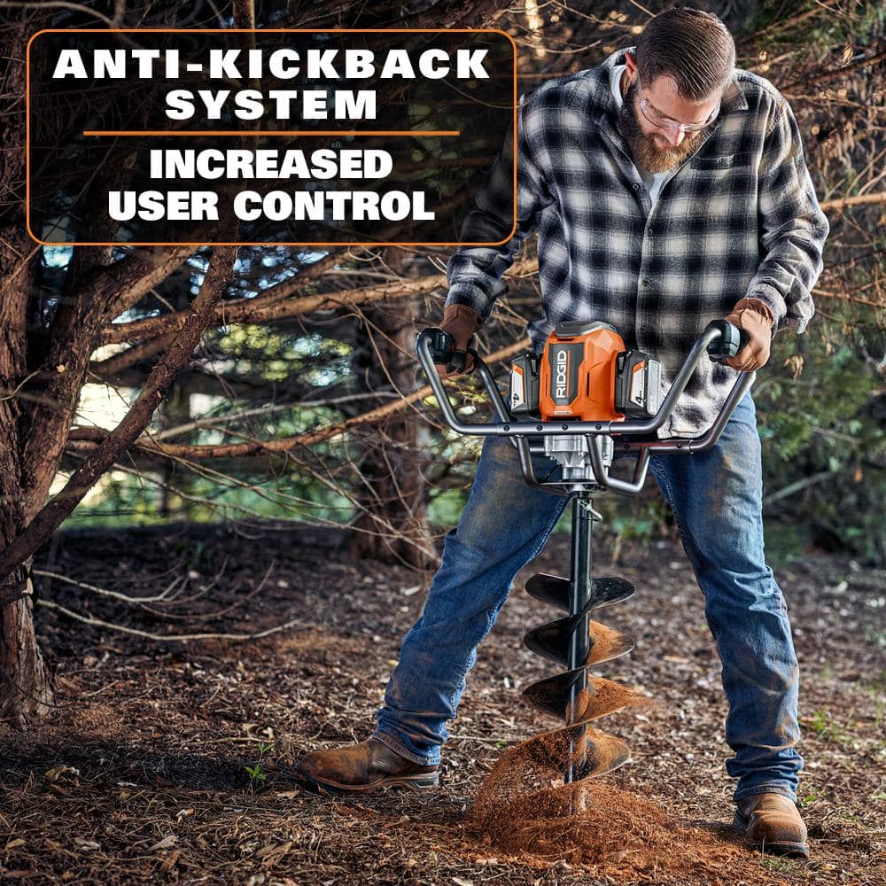 Ridgid 18V Cordless Earth Auger with 8-Inch Auger Bit Kit - John Pierce Auto Care