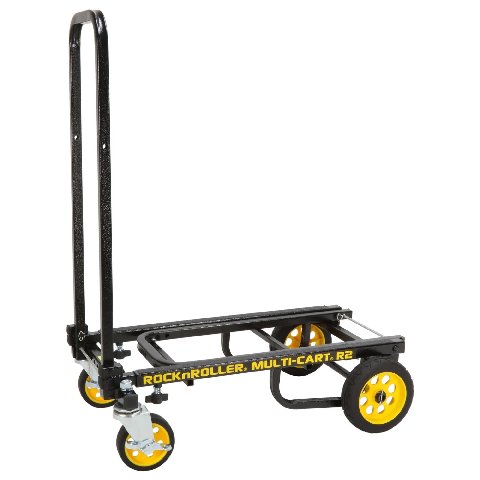 Rock N Roller R2RT Multi-Cart 8-in-1 Micro Equipment Transporter Cart Black Frame/Yellow Wheels Micro - John Pierce Auto Care