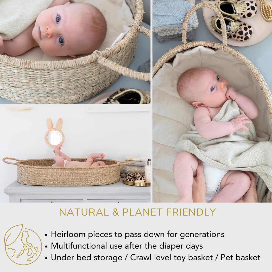 BEBE BASK Fairtrade Woven Changing Basket Alternative - John Pierce Auto Care